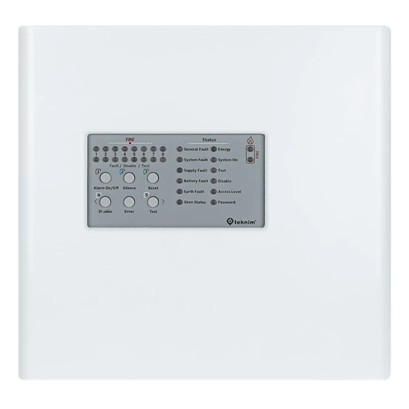 TEKNIM Teknim TFP-4408P 8 Bölgeli Konvansiyonel Yangin Alarm Paneli Plastik Kasa