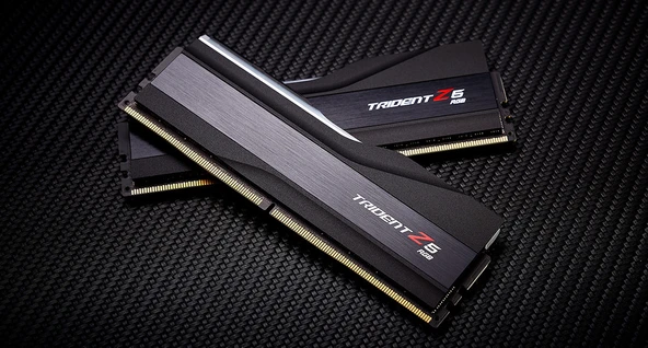GSKILL Trident Z5 RGB Siyah DDR5-7600Mhz CL38 48GB 2x24GB DUAL 38-48-48-121 1.35V - 4
