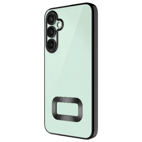 Galaxy S24 FE Kılıf Kamera Korumalı Logo Gösteren Zore Omega Kapak - 7