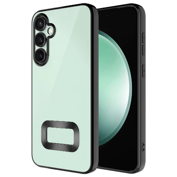 Galaxy S24 FE Kılıf Kamera Korumalı Logo Gösteren Zore Omega Kapak - 10