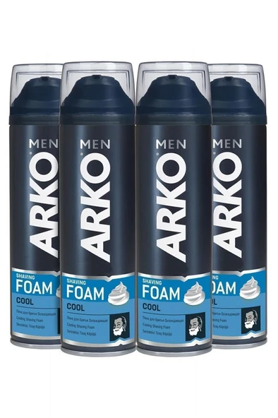 Arko Men Serinletici Erkek Bakım Tıraş Köpüğü Cool 4x200ml