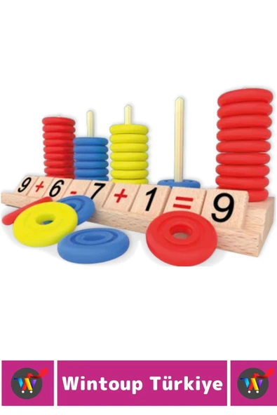 Premium Matematik Öğrenim Mantıklı Düşünme Motor Kasları Geliştirici Eğlenceli MATEMATİK İŞLEM OYUNU - Resim 2