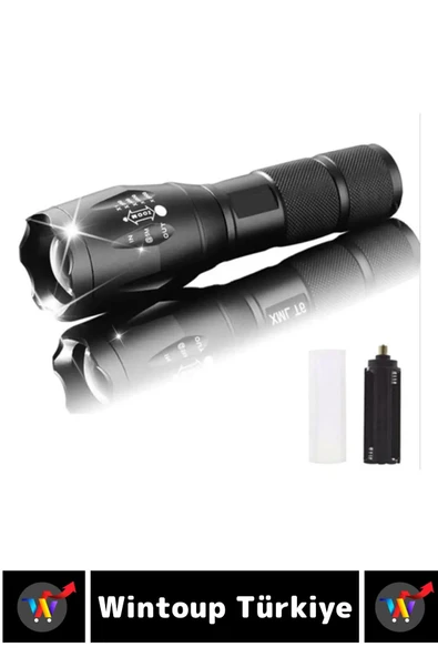 Profesyonel Kamp Avcı Güvenlik Okul Deprem Yüksek Mesafeli 3 Renk Güçlü Işık EL FENERİ - 4