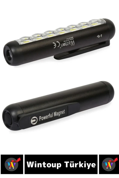 Profesyonel Kamp Avcı Güvenlik Okul Deprem 4 Modda Aydınlatma Güçlü Işık Mini EL FENERİ - 4