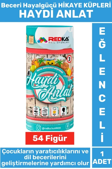 Eğitici Görsel Algı Yaratıcılık Dil Bilgisi Hayalgücü Geliştirici Eğlenceli Hikaye Küpü HAYDİ ANLAT ürün görseli