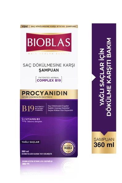 Bioblas Procyanidin Yağlanmaya Karşı Şampuan 360 ML