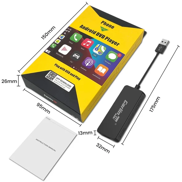 TechTic CarlinKit CarPlay&Android Auto Adaptörü Apple-Android Kablosuz Akıllı Carplay Dönüştürücü - 3