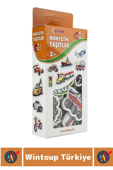 Premium Eğitici Görsel Algı El-Göz Koordinasyonu Taşıtların Öğrenimi 30 Parça MANYETİK TAŞITLAR - Resim 2
