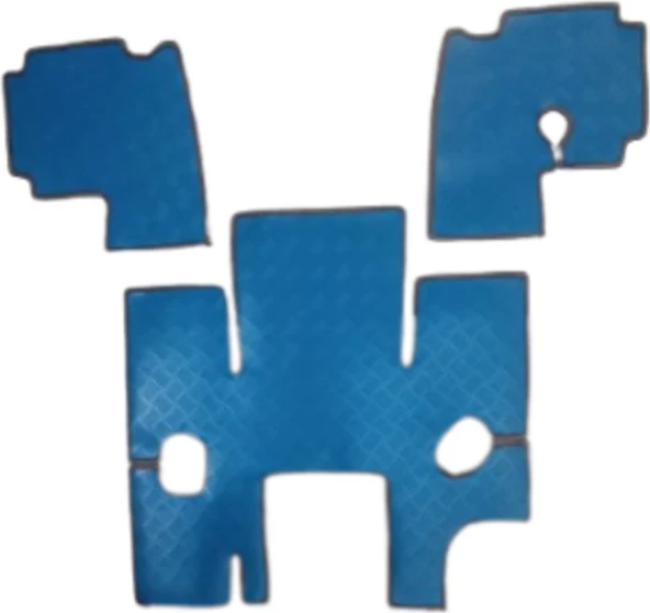 Tümosan 8005-8075-8085-8095 2014 Model Için Traktör Kabin Içi Mavi Renk Paspası