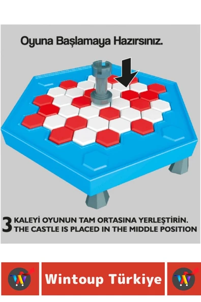 Premium Eğlenceli El Göz Koordinasyon Stratejik Beceri Dikkat Geliştiren Çocuk Eğitici Oyun SON KALE - Resim 2