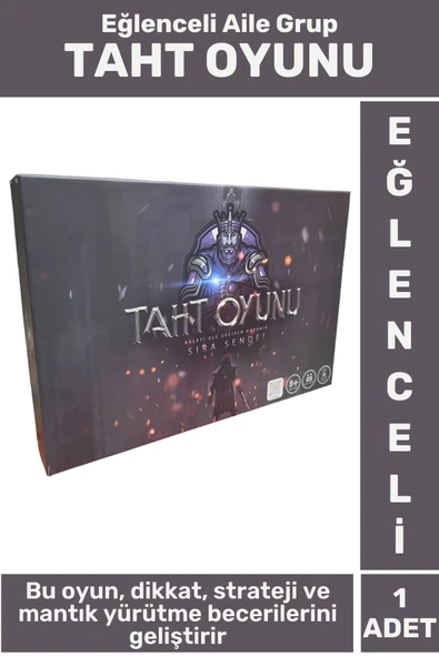 Premium Eğlenceli Dikkat Strateji Mantık Yürütme Hızlı Düşünme Geliştiren Aile Grup Oyun TAHT OYUNU ürün görseli
