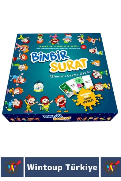 Premium Eğitici Drama Rol Yapma Yaratıcılık İfade Etme Beceri Eğlenceli Drama Oyunu BİNBİR SURAT - Resim 2