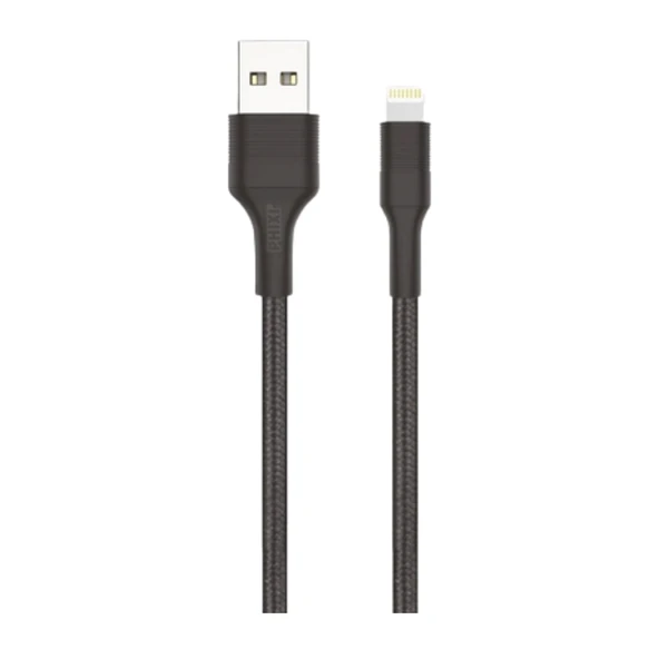 Hasır Örgü Lightning USB Hızlı Şarj ve Data Kablosu - Silikon Başlıklı, Dayanıklı ve Güçlü Tasarım