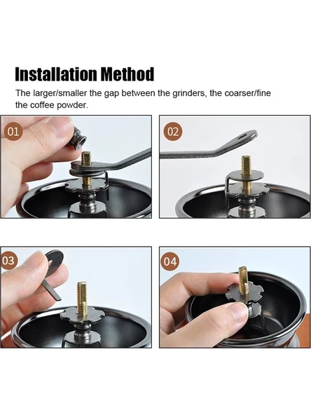 Ahşap Kahve Değirmeni - Ayarlanabilir Öğütme Boyutu - Kahve ve Baharat Öğütücü - 2
