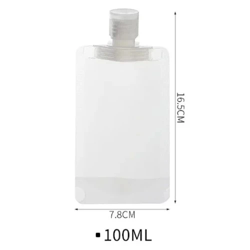 3 Adet 100ml Krem Şampuan Kabı Tekrar Kullanılabilir Set - 5