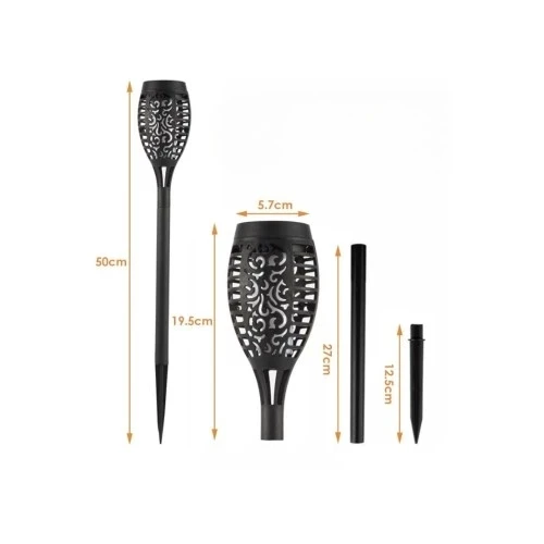 Solar Alev Efektli Bahçe Lambası - Resim 2