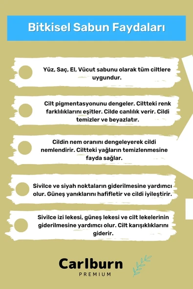 Lüks %100 Doğal Güzel Kokulu El Yüz Saç Vücut Cilt Orijinal Bitkisel Termal Kil Sabunu 100G - 2 Adet - 3