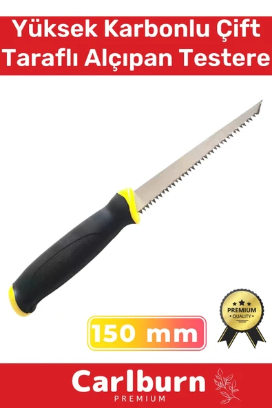 Özel Üretim Ergonomik Tutuş Dayanıklı Yüksek Karbonlu Çelik 150 mm Çift Taraflı Alçıpan Testere