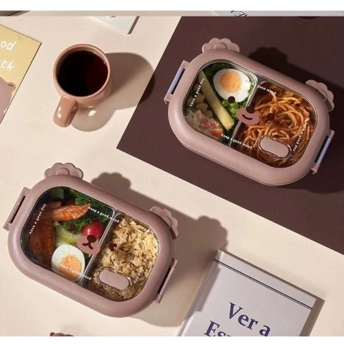 Bölmeli Paslanmaz Çelik Yemek Kutusu ürün görseli 1