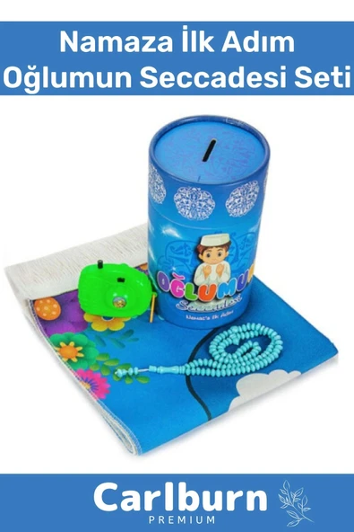 Namaza İlk Adım Kızımın Oğlumun Seccadesi Oyuncak Medine Görselli Fotoğraf Makinesi Tesbih Seti