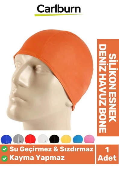 Özel Üretim Kaymaz Su Geçirmez Sızdırmaz Silikon Yüzücü Elastik Yüzme Şapkası Havuz Deniz Bonesi ürün görseli