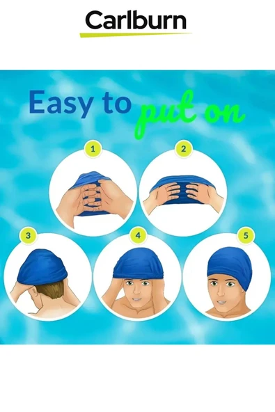 Özel Üretim Kaymaz Su Geçirmez Sızdırmaz Silikon Yüzücü Elastik Yüzme Şapkası Havuz Deniz Bonesi - Resim 4