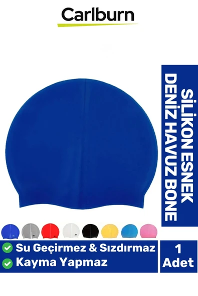 Özel Üretim Kaymaz Su Geçirmez Sızdırmaz Silikon Yüzücü Elastik Yüzme Şapkası Havuz Deniz Bonesi ürün görseli