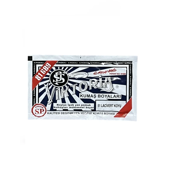 Koyu Lacivert Kumaş Boyası Viktoria 10gr