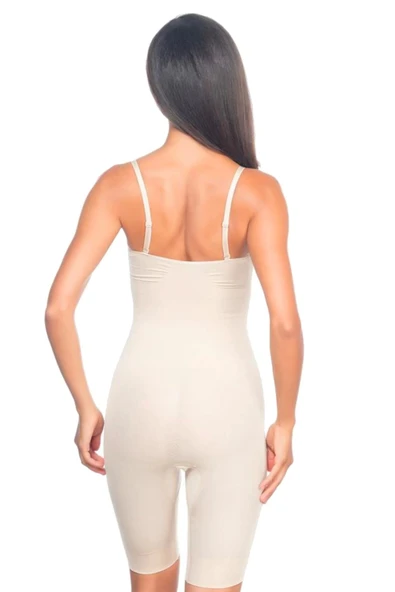Özel Üretim Vücut Şekillendirici Toparlayıcı Sıkılaştırıcı Kadın Rahat Günlük Tam Boy Paçalı Korse - Resim 3