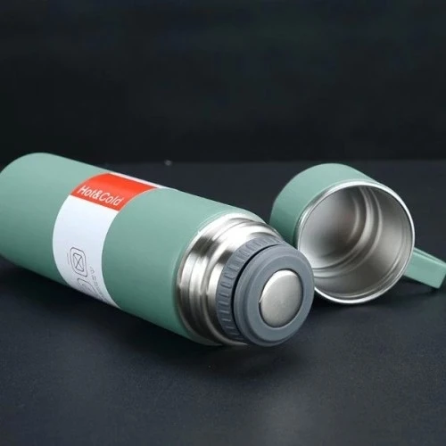 Paslanmaz Çelik Bardaklı Termos Seti 500 ML - 4