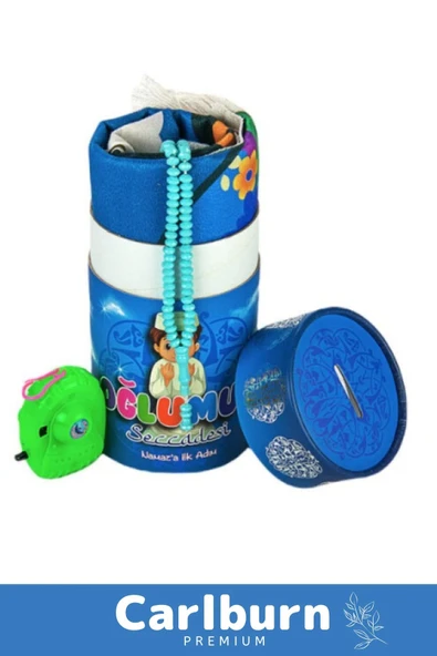 Namaza İlk Adım Kızımın Oğlumun Seccadesi Oyuncak Medine Görselli Fotoğraf Makinesi Tesbih Seti - 2