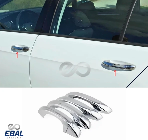 Seat Ateca Krom Kapı Kolu 4 Kapı 2016 ve Üzeri Paslanmaz Çelik