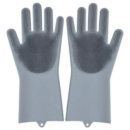 Sihirli Isıya Dayanıklı Silikon Çok Amaçlı Bulaşık Eldiven Fırçası Magic Gloves - Resim 4
