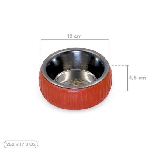 Mikopet Organik Seramik Mama Kabı Kiremit - Resim 2