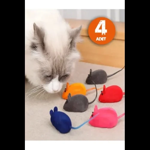 Kedi Eğitim Oyun Faresi 4 Adet ürün görseli 1