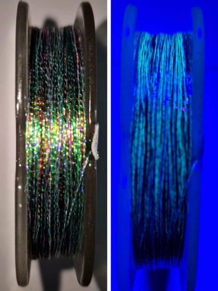 Eagenset Hazır Çapari Kombini Ultraviyole Uv Neon Koyu Yeşil + Kırmızı Makara - 3