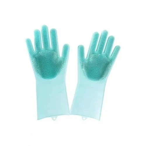 Sihirli Isıya Dayanıklı Silikon Çok Amaçlı Bulaşık Eldiven Fırçası Magic Gloves - Resim 3
