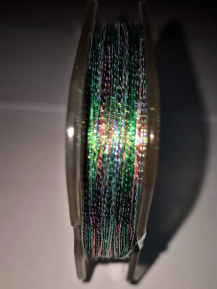 Eagenset Hazır Çapari Kombini Boru Sim Ultraviyole Uv Neon Koyu Yeşil - Kırmızı Makara - 9