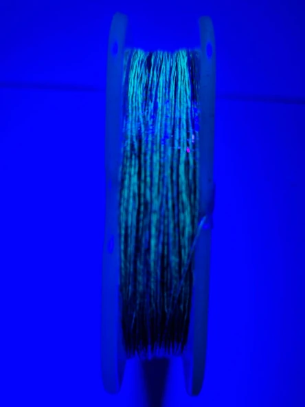 Eagenset Hazır Çapari Kombini Ultraviyole Uv Neon Koyu Yeşil + Kırmızı Makara - 7