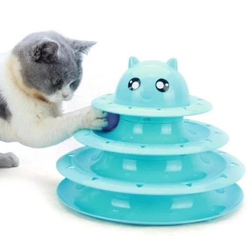 3 Katlı Kedi Oyuncağı Turntable Cat Toy - 2