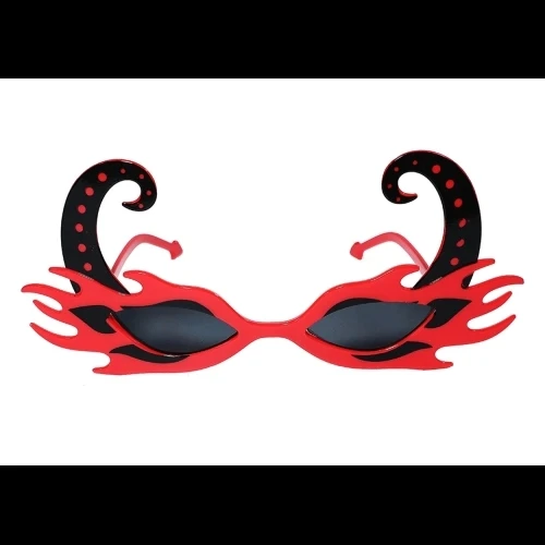 Kırmızı Alevli Parti Gözlüğü - Resim 2