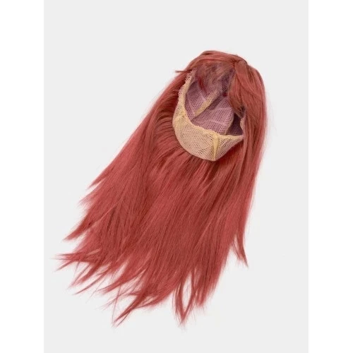 Kızıl Renk Düz Kesim Peruk - Resim 3