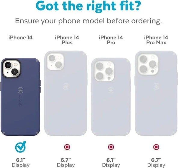 Speck iPhone 14/13 Kılıfı Grip Case