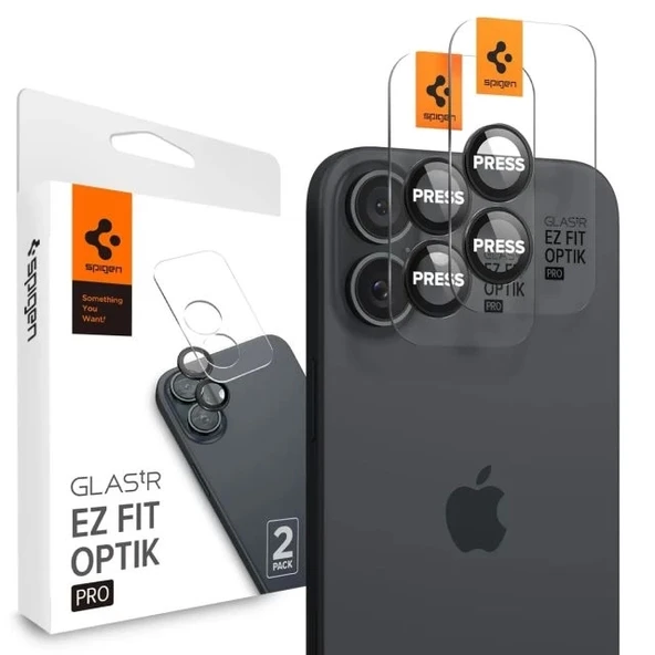 Spigen Kamera Lens Ekran Koruyucu [GlasTR EZ Fit Optik Pro] iPhone 16 Plus/16 - 2'li Paket