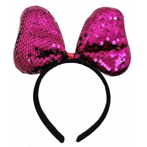 Renk Değiştiren Fiyonk Parti Tacı Fuşya Gümüş ürün görseli 1