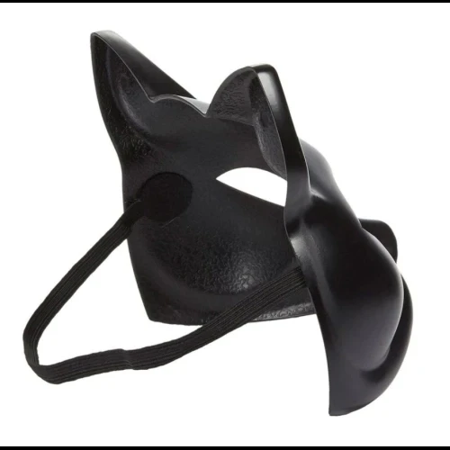 Siyah Renk Lüks Kedi Maskesi - Resim 3