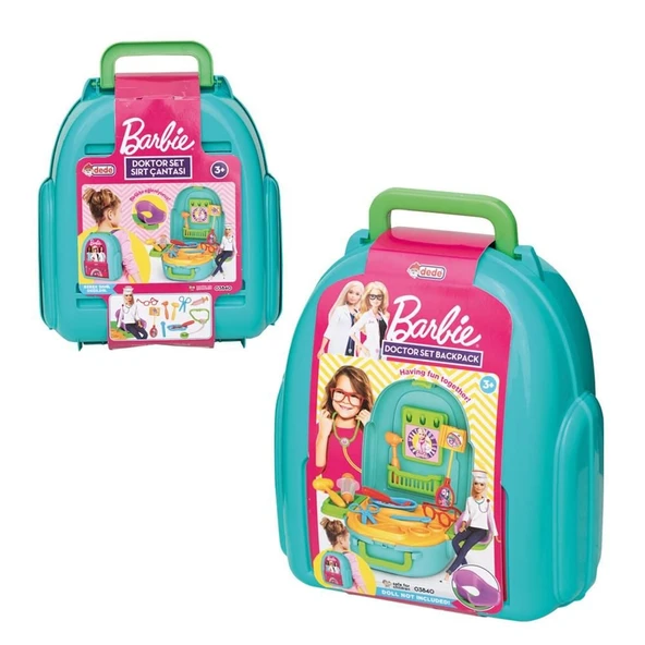 03840 BARBİE DOKTOR SET SIRT ÇANTASI -FEN - 3