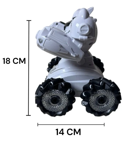 Kumandalı Işıklı Mermi Ve Buhar Atan Full Fonksiyon Robot Araba - 3