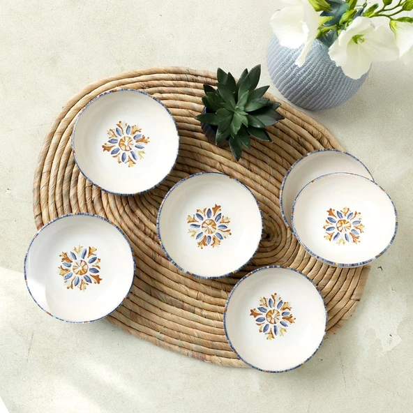 Keramika Sapphire Halka Çerezlik / Sosluk 13 Cm 6 Adet 22746