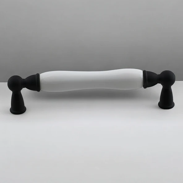 Domaniç Porselen Mat Siyah Kulp 128 mm Mobilya Çekmece Mutfak Dolabı Dolap Kapak Kulplar Kulb Kulp - Resim 4